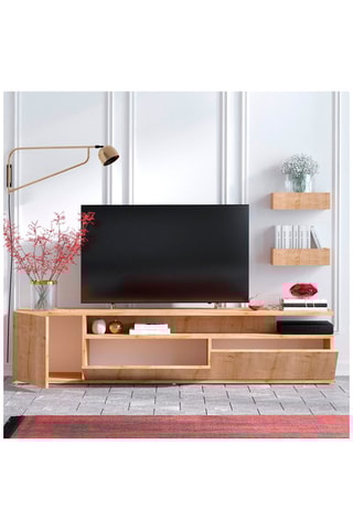 Meuble TV 3 tiroirs Alika - 180 x 45 x 35 cm