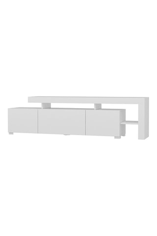 Meuble TV 2 portes et abattant - 192 x 53 x 37 cm