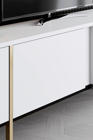 Meuble TV 4 portes Luxe - 180 x 50 x 30 cm