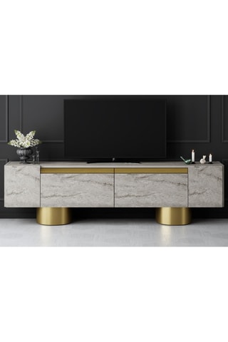 Meuble TV 2 abattants Bohem  - 180 x 50 x 30 cm