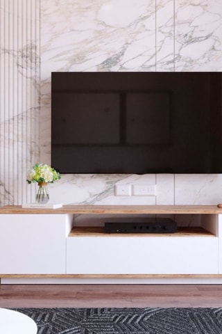 Meuble TV 3 tiroirs - 180 x 44,6 x 44,5 cm