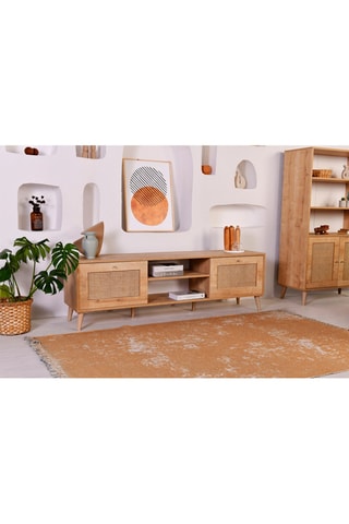 Meuble TV 2 abattants - 180 x 55 x 41 cm