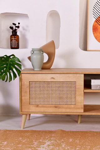 Meuble TV 2 abattants - 180 x 55 x 41 cm