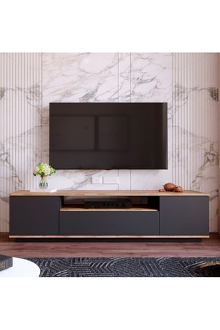 Meuble TV 3 tiroirs - 180 x 44,6 x 44,5 cm