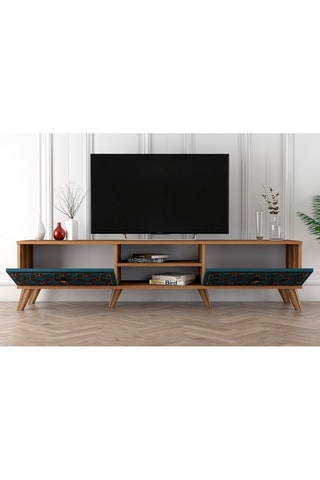 Meuble TV 2 abattants Class - 180 x 35 x 44 cm