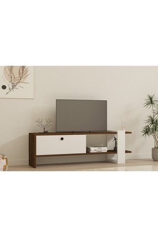 Meuble TV 1 abattant Gaye - 120 x 36,8 x 25 cm