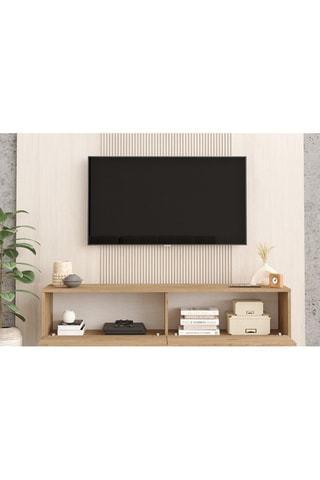 Meuble TV 2 abattants  - 160 x 45,1 x 35,5 cm