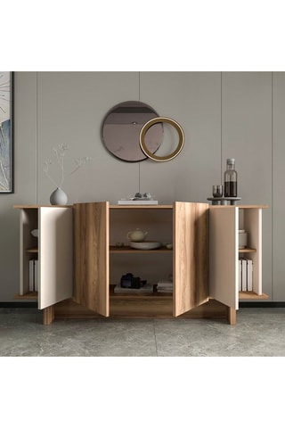 Buffet 4 portes Diana - 180 x 81 x 40 cm