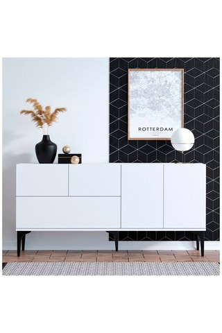 Console 4 portes Glise  - 150 x 75 x 35 cm