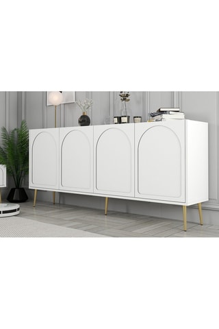 Buffet 4 portes Lyon 80 - 180 x 80 x 35 cm