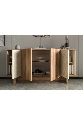 Buffet 4 portes Diana - 180 x 81 x 40 cm