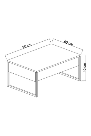 Table basse - 90 x 40 x 60 cm
