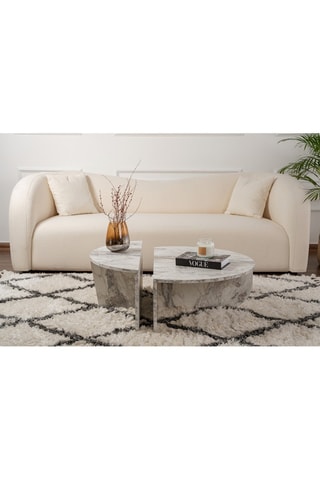 2 tables basses gigognes Orion - 90 x 30 x 60 / 85 x 35 x 30 cm