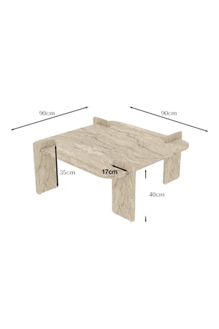 Table basse - 90 x 40 x 90 cm