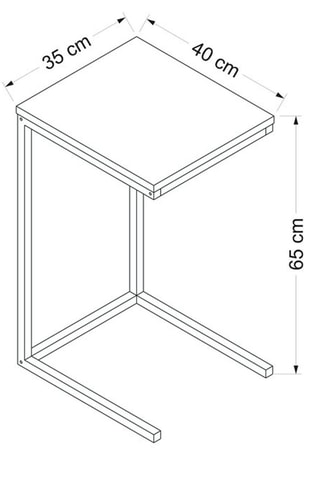 Table d'appoint - 35 x 65 x 40 cm