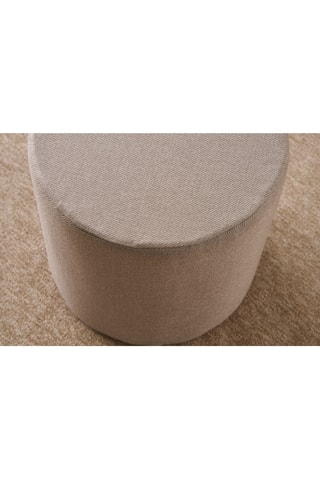 Pouf en bois - Beige