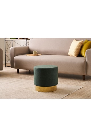 Pouf en bois - Vert