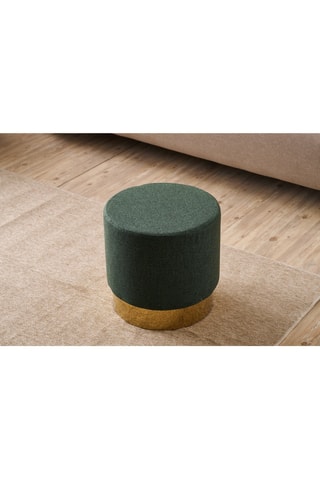 Pouf en bois - Vert