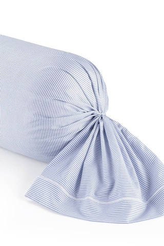 Perkalkatoenen Rolkussensloop 80 Draad/cm² Lyon - Hemelsblauw