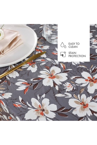 Rechthoekig Tafellaken- Donkergrijs en Wit