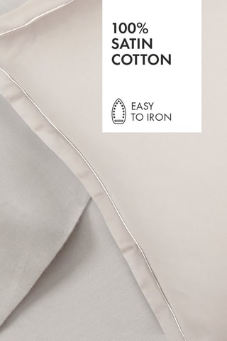 2 Katoensatijnen Kussenslopen 80 Draad/cm² Uni 1 Baratta - Taupe