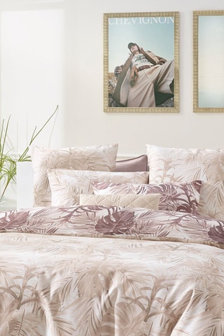 2 Katoensatijnen Kussenslopen 78 Draad/cm² Jungle - Taupe