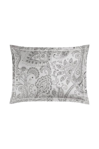 2 Katoensatijnen Kussenslopen 80 Draad/cm² Paisley- Zwart en Wit