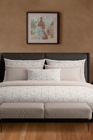 Katoensatijnen Overtrekset 80 Draad/cm² Victorian- Taupe