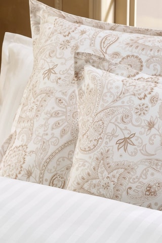 Conjunto de edredão em cetim de algodão 78 fios/cm² - Toupeira e branco