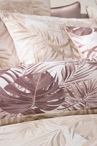 Katoensatijnen Overtrekset 80 Draad/cm² Jungle- Taupe