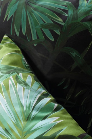 Conjunto de edredão em cetim de algodão 78 fios/cm² Jungle - Verde