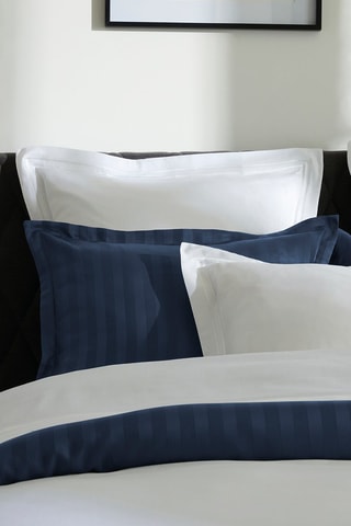 Katoensatijnen Laken 80 Draad/cm² Saint-Tropez - Wit