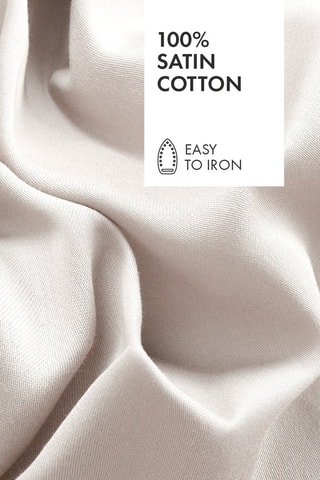 Katoensatijnen Overtrekset 80 Draad/cm² Uni - Taupe