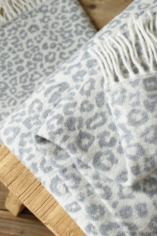 Plaid Lichtgrijs en Wit - 130 x 170 cm