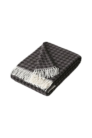 Plaid Donkergrijs en Zwart - 130 x 170 cm