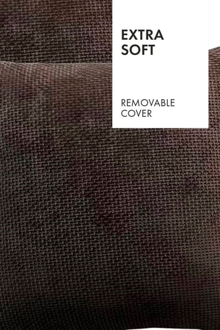 Housse de coussin Robin - Marron - 45 x 45 cm