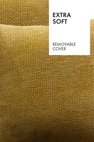 Housse de coussin Robin - Jaune - 45 x 45 cm