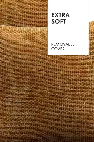 Housse de coussin Robin - Jaune moutarde - 45 x 45 cm