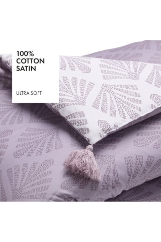 Katoensatijnen Babydeken 80 Draad/cm² Vibrance Végétale - Paars