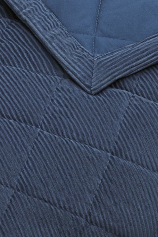 Bedsprei Corduroy Blauw