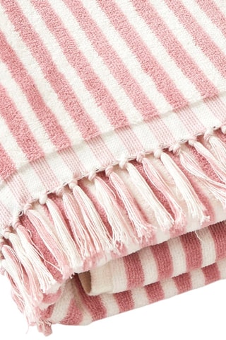 Strandlaken met Streepmotief Cuba - Roze - 90 x 180 cm