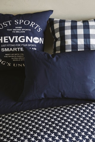 Katoenen Kussensloop 57 Draad/cm² Just Sport - Blauw