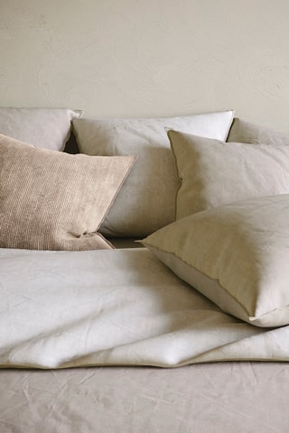 Katoenen Kussensloop 57 Draad/cm² Uni - Taupe