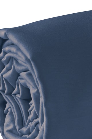 Katoensatijnen Hoeslaken 80 Draad/cm² Uni - Donkerblauw