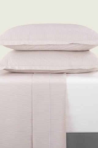 Perkalkatoenen Laken 80 Draad/cm² Lyon - Taupe