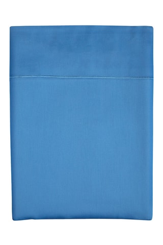 Katoensatijnen Laken 80 Draad/cm² Baratta - Blauw