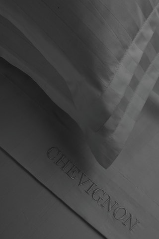 Katoensatijnen Overtrekset 80 Draad/cm² Dobby - Grijs