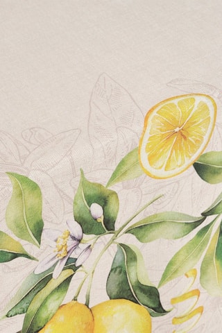 Tovaglia antimacchia rettangolare - Beige e giallo 