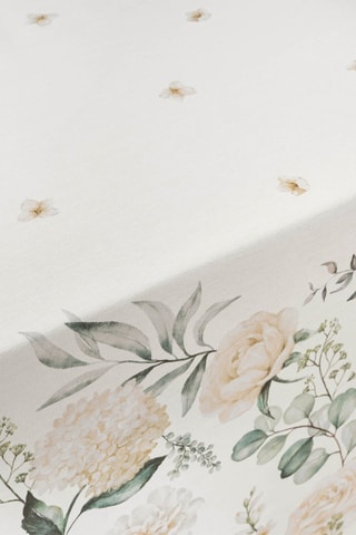 Tovaglia antimacchia rettangolare - Bianco e rosa