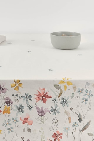 Tovaglia antimacchia rettangolare - Bianco e rosso